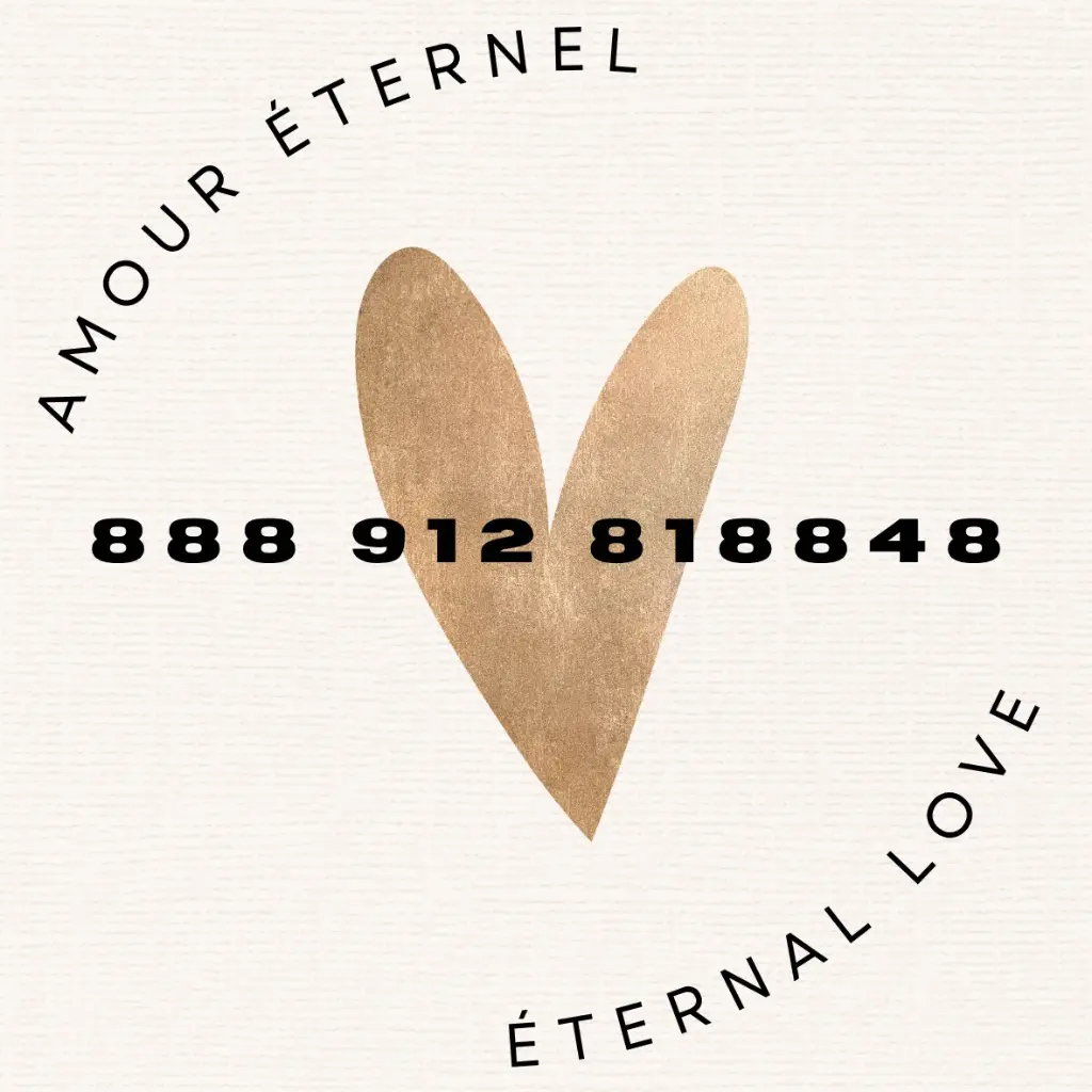 Carte Amour Éternel                                         888 912 818848