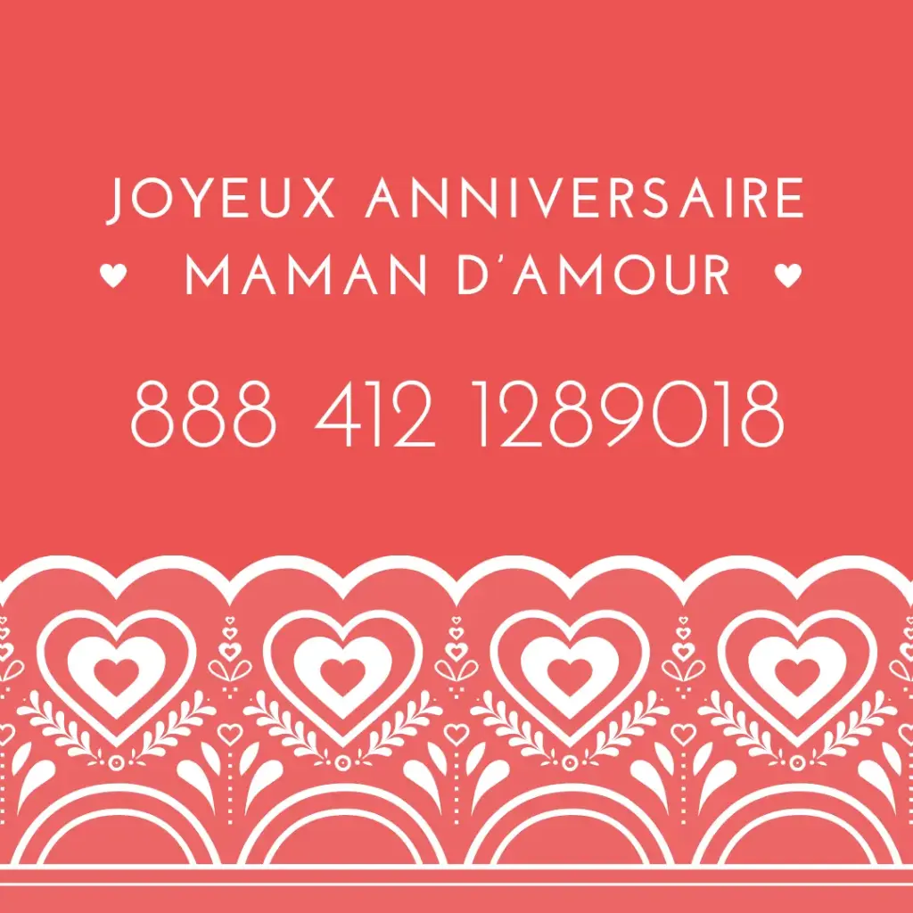 Carte Anniversaire Maman              888 412 1289018
