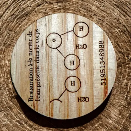 Lot de 4 Dessous de verre  Restauration eau présente dans le corps  51951348988